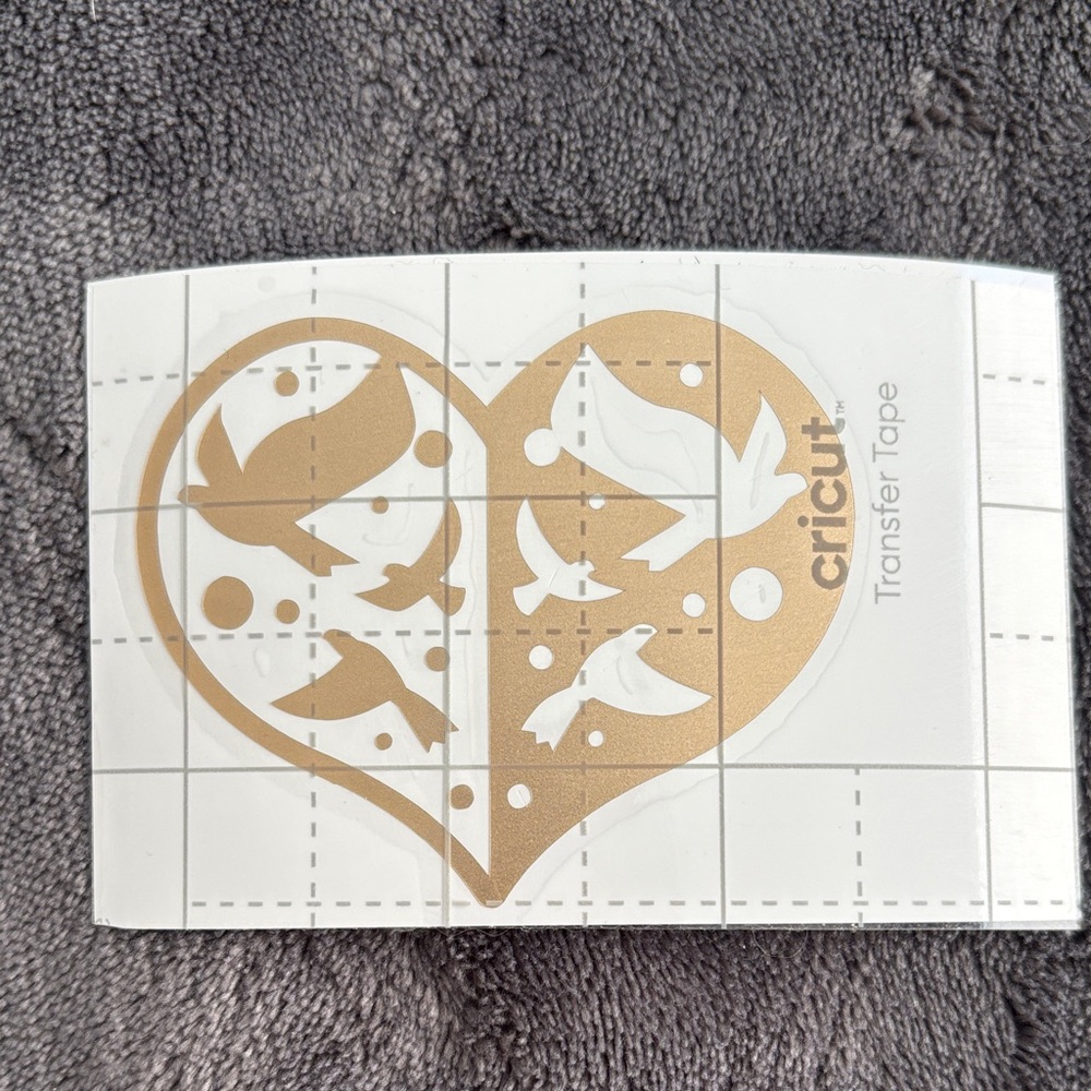 Gold Bird Heart
